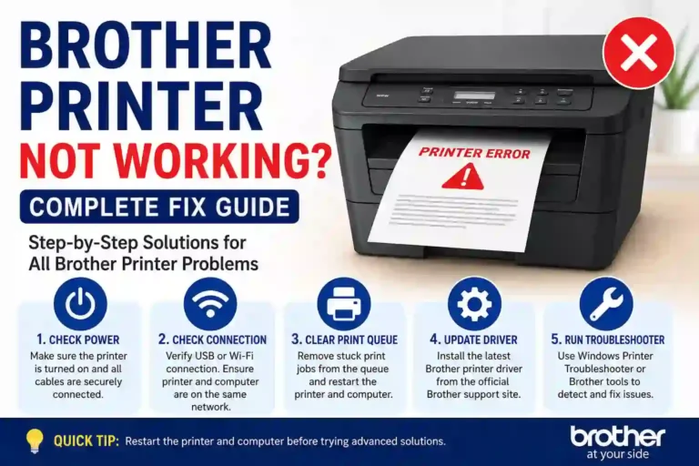 How to fix Brother Printer Not Working Complete Troubleshooting Guide